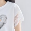 画像8: 【あわせて買うと便利】レース袖キラキラハートフェミニンTシャツ (8)